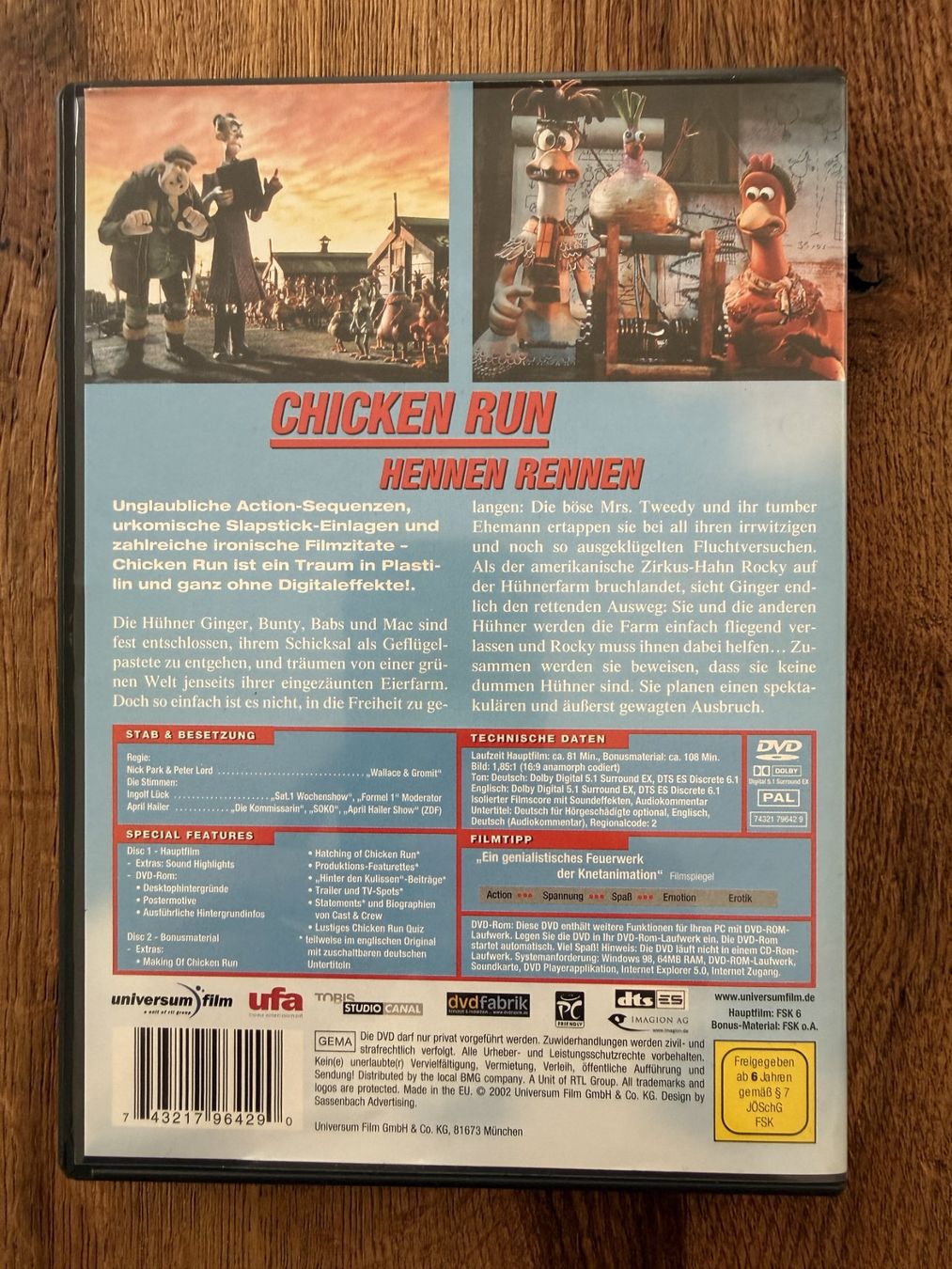 Alle DVDs: Chicken Run (2000) – Gebraucht aus Zürich von Gekuu 1