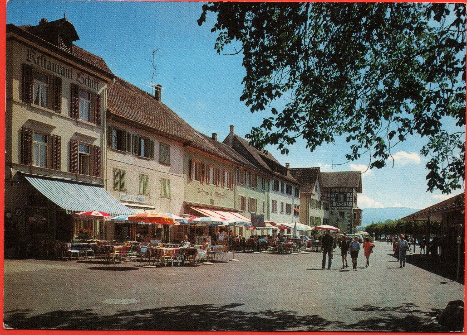 Cartoline postali: STEIN AM RHEIN Schifflände – Usato da Jona venduto da philajona