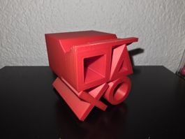 Playstation controller Halterung, 3D Druck, rot, neuwertig