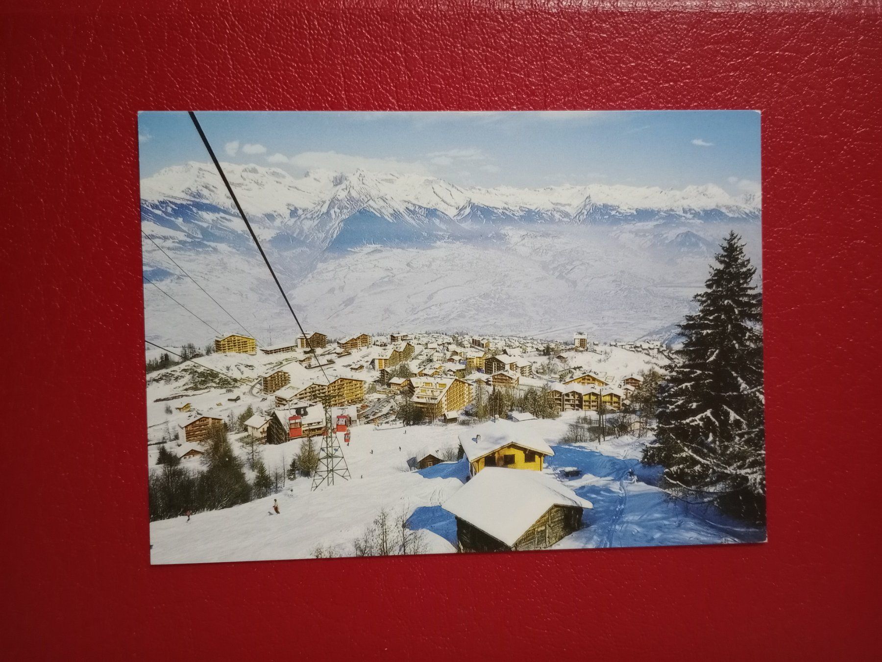 Cartoline postali: Nendaz Station Luftseilbahn Winter Berner Alpen – Usato da Küttigen venduto da Melisch1000