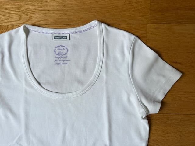 T-shirt: Street One, Shirt, weiss, Gr. 36 – Nuovo (secondo la descrizione) da Basel venduto da Solaia28 2