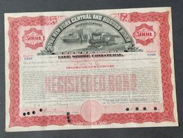 New York Central and Hudson River Railroad 1931, 5000$ Bond