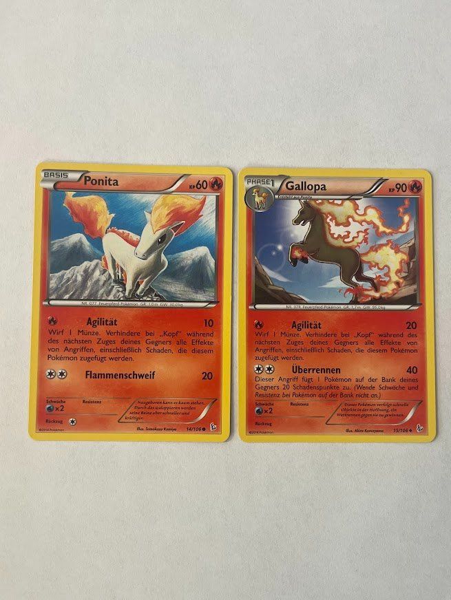 Pokémon Carte collezionabili: Pokemon -  Ponita und Gallopa  – Usato da schaan venduto da Schokoloco
