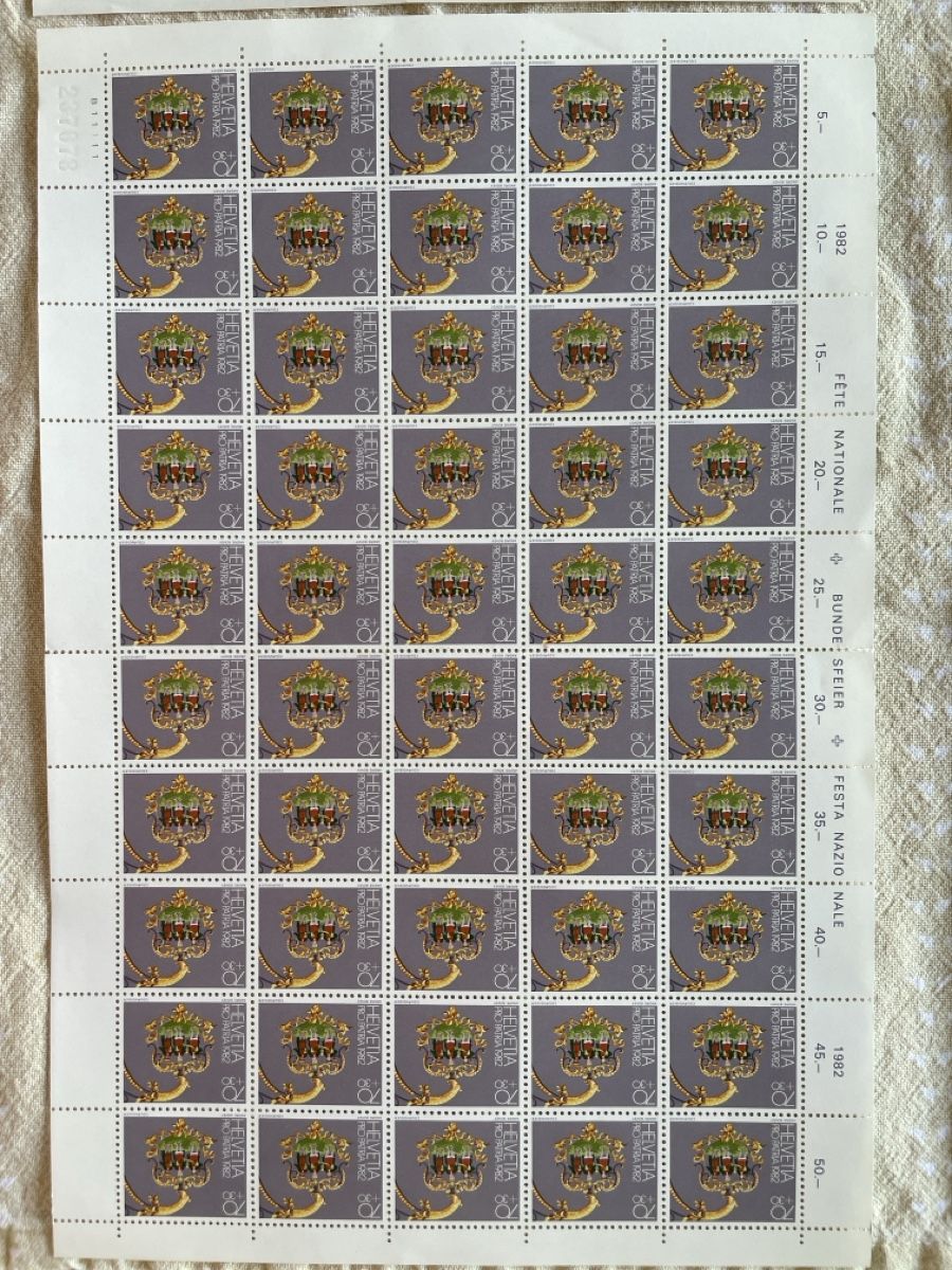 Alle Briefmarken: Timbres neuf pro patria 1982 – Neu und originalverpackt aus Geneve von HelloNico 4