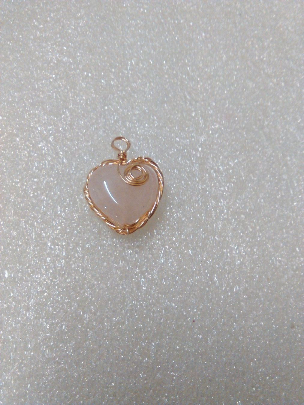 Pendentifs: ANHÄNGER EIN HERZ MIT ROSEQUARZ – Neuf (Voir description) à Basel par bijoutrie_4 4