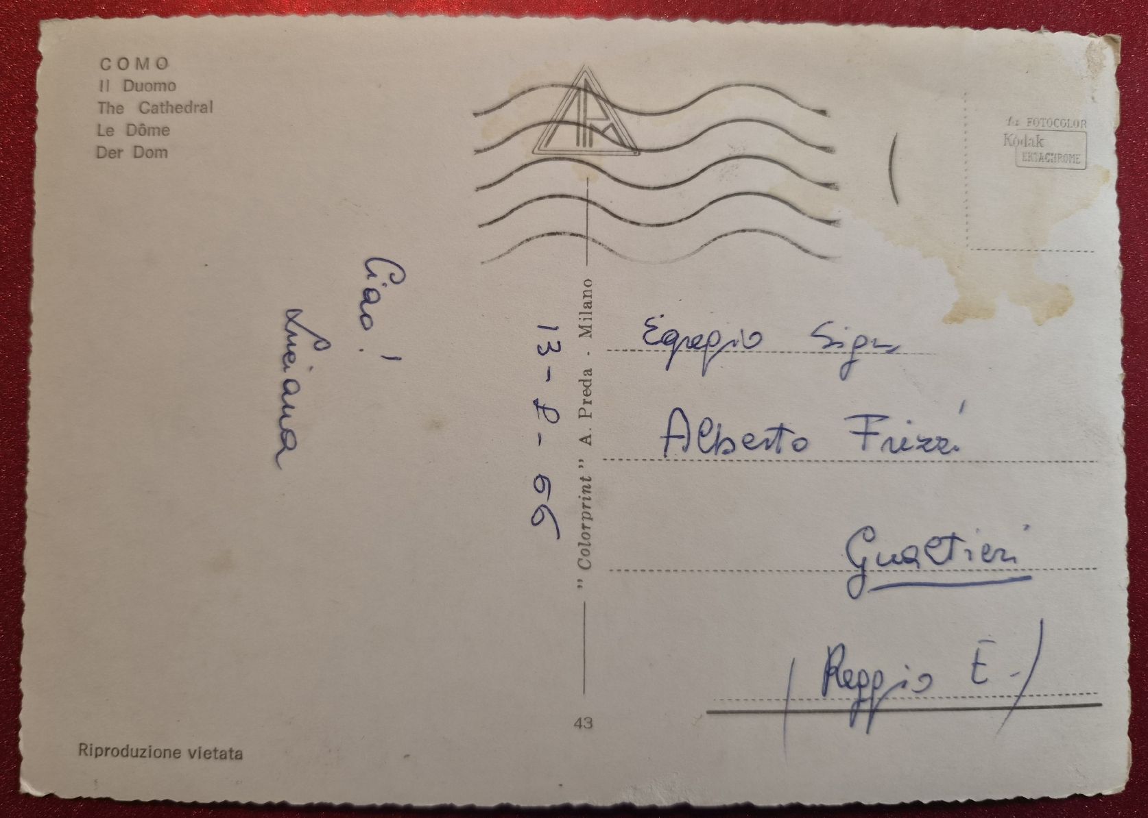 Cartoline postali: Como Der Dom 1966 – Usato da Melchnau venduto da Arthurius 1