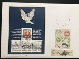 150 Jahre Tübli-Brief auf Ersttagsbrief NABA Basel 1995