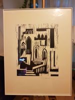 Expressionistischer Holzschnitt–"Gotische Architektur" 1964