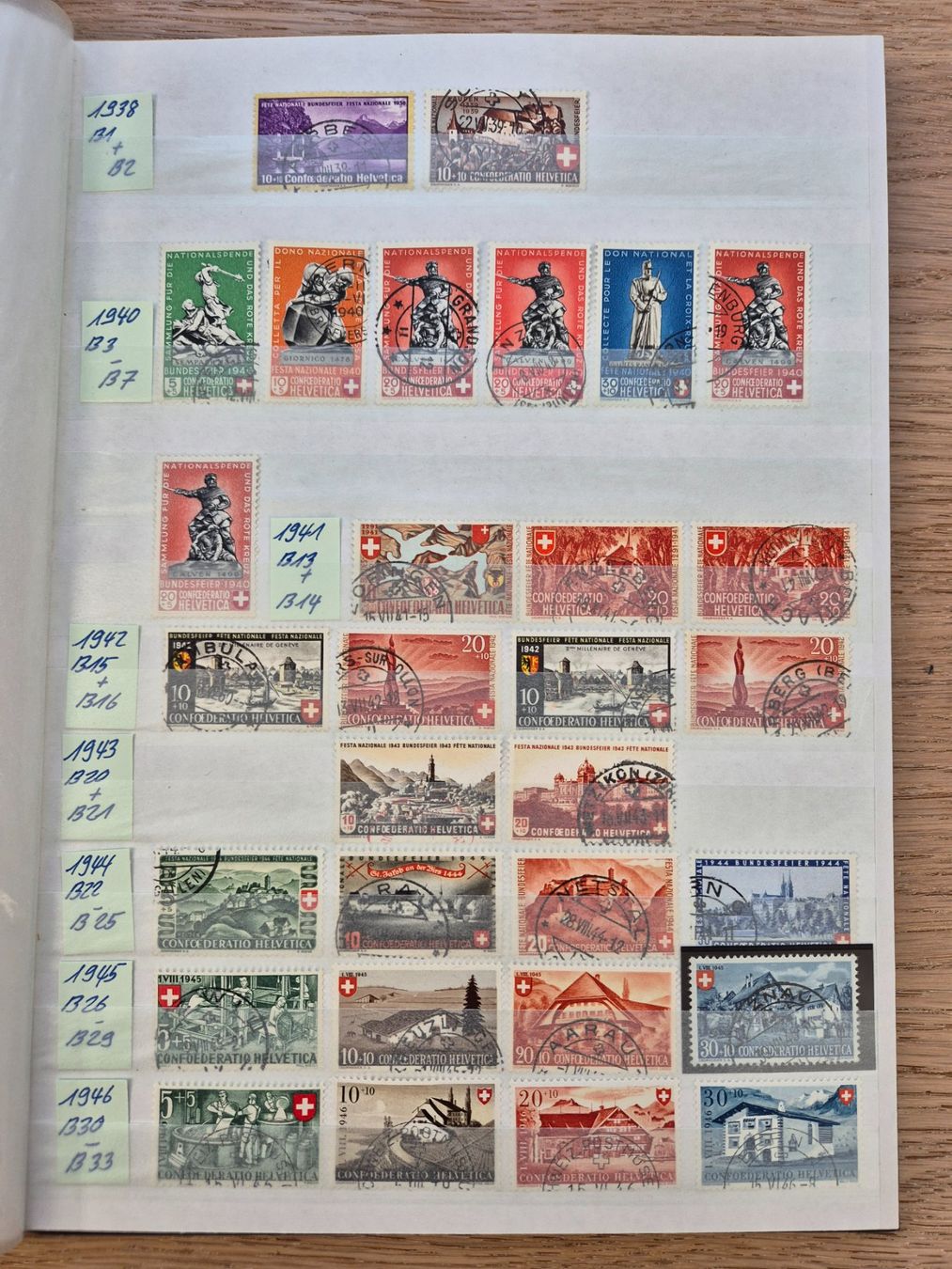 Tutti i francobolli: PP-Sammlung 1938 - 2018 gestempelt / ET – Usato da Lupfig venduto da lubor 1