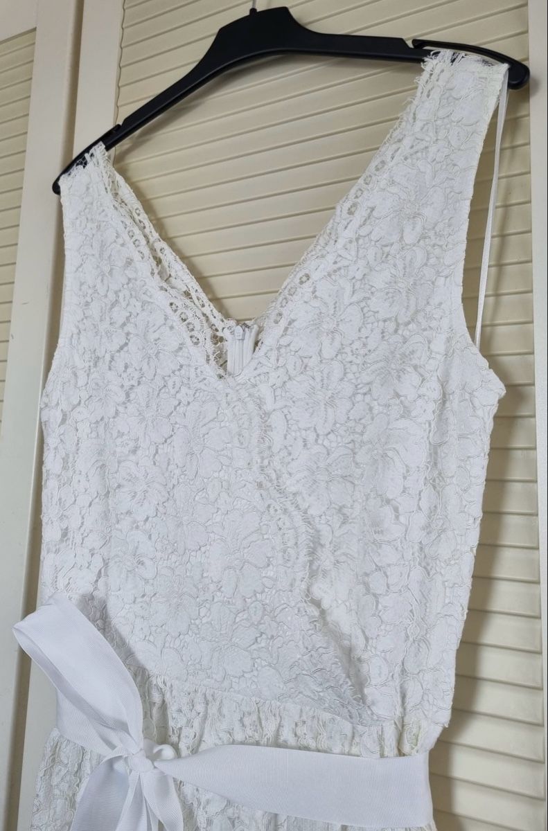 C&A Vestiti: Weisses Maxikleid, Brautkleid, Jugendfestkkeid, Gr. M – Nuovo (secondo la descrizione) da Bözberg venduto da RosmarieOb 2