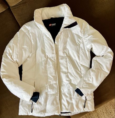 K-TEC Damen Skijacke / Winterjacke – Weiss – Grösse M