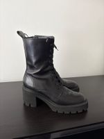 Stiefeletten Damen schwarz Leder Grösse 38.5