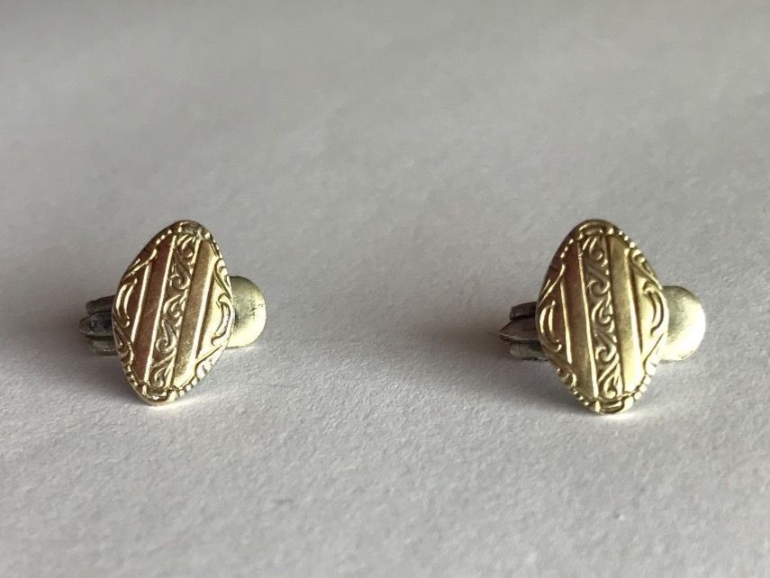 1 Paire D'Antiques Boutons De Manchette En Argent 835 (J5) | UK