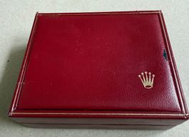 🟡 ROLEX Box - Original Leder - rote Uhrenbox