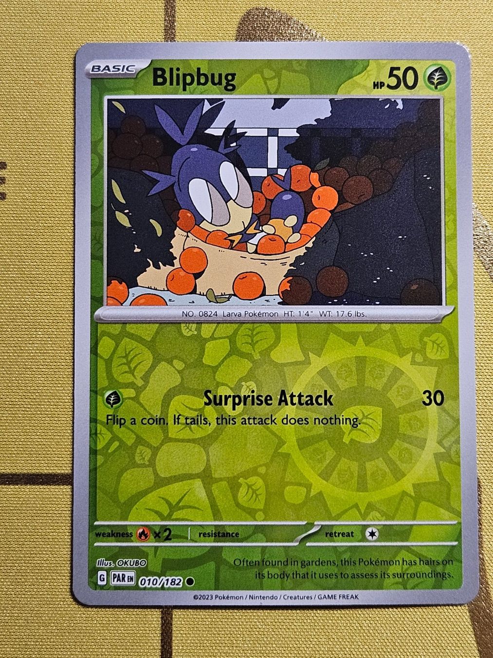Pokémon Sammelbilder & Trading cards: Paradox Rift - Blipbug 010/182 EN – Gebraucht aus Bellinzona von