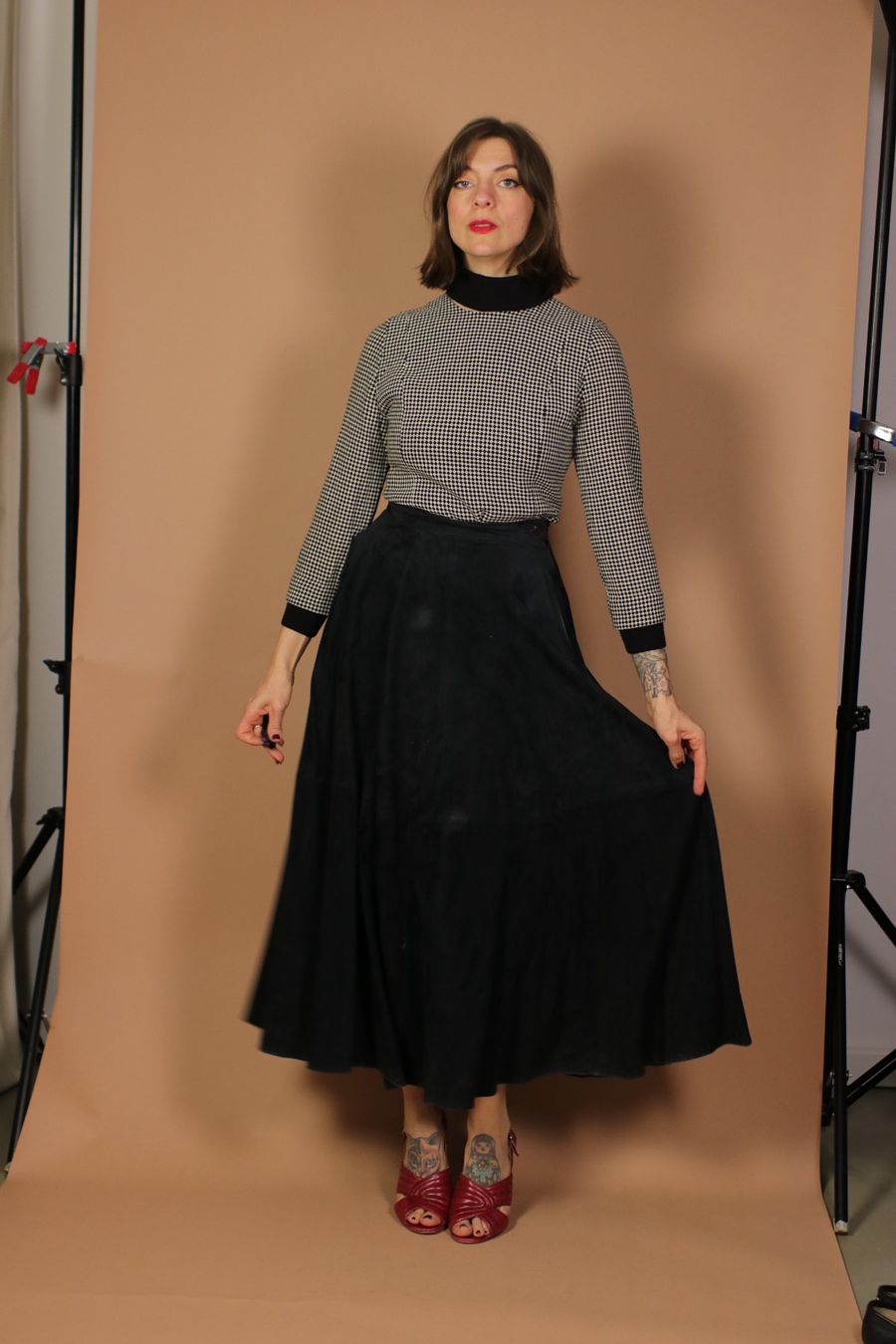 Röcke: 1970s Maxi Suede Leather Skirt - Size S – Gebraucht aus Hombrechtikon von BAZ-Vintage 6