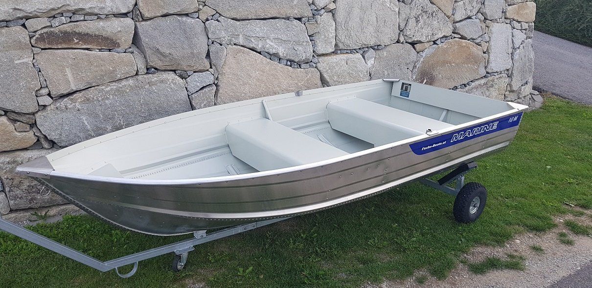 Barche: NEU 308 cm Aluminium Ruderboot Angelboot – Nuovo e nell'imballaggio originale da Aigen Schlägl venduto da Fuchs-Boote 3