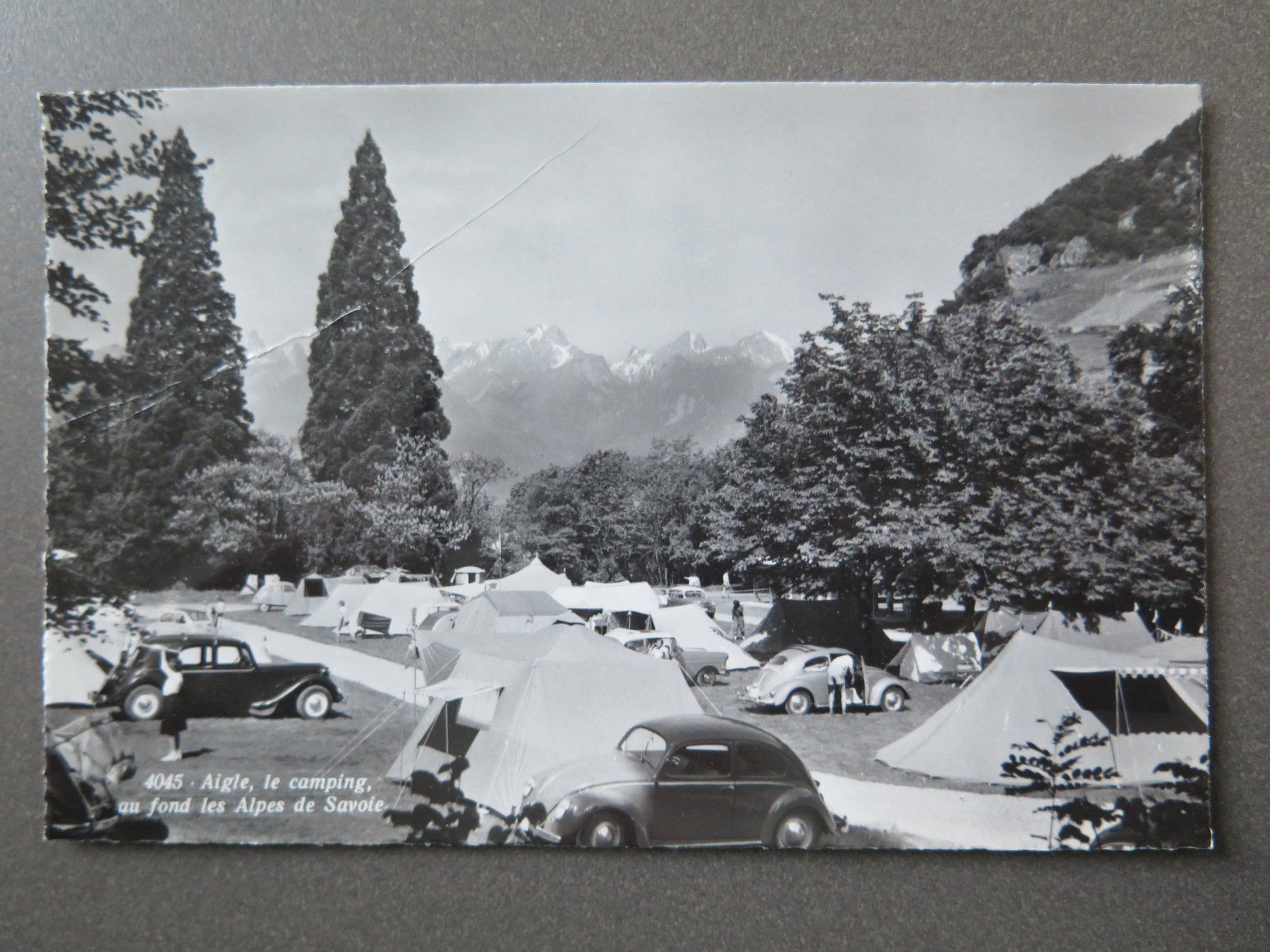 Ansichtskarten: AIGLE - LE CAMPING - U.A. 2 VW-KÄFER – Gebraucht aus Wittenbach von lipasal