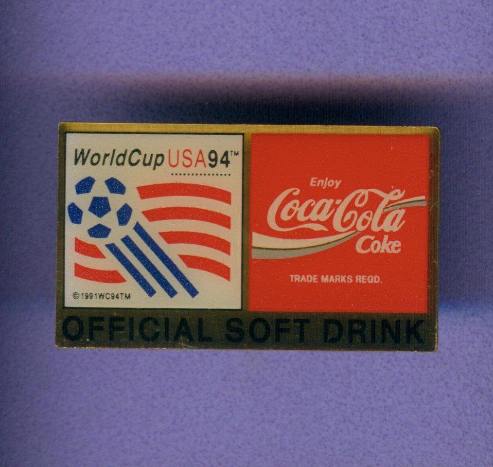 Coca-Cola Placchette & Badge: Coca Cola  World Cup USA '94 – Usato da Winterthur venduto da Sammleroase