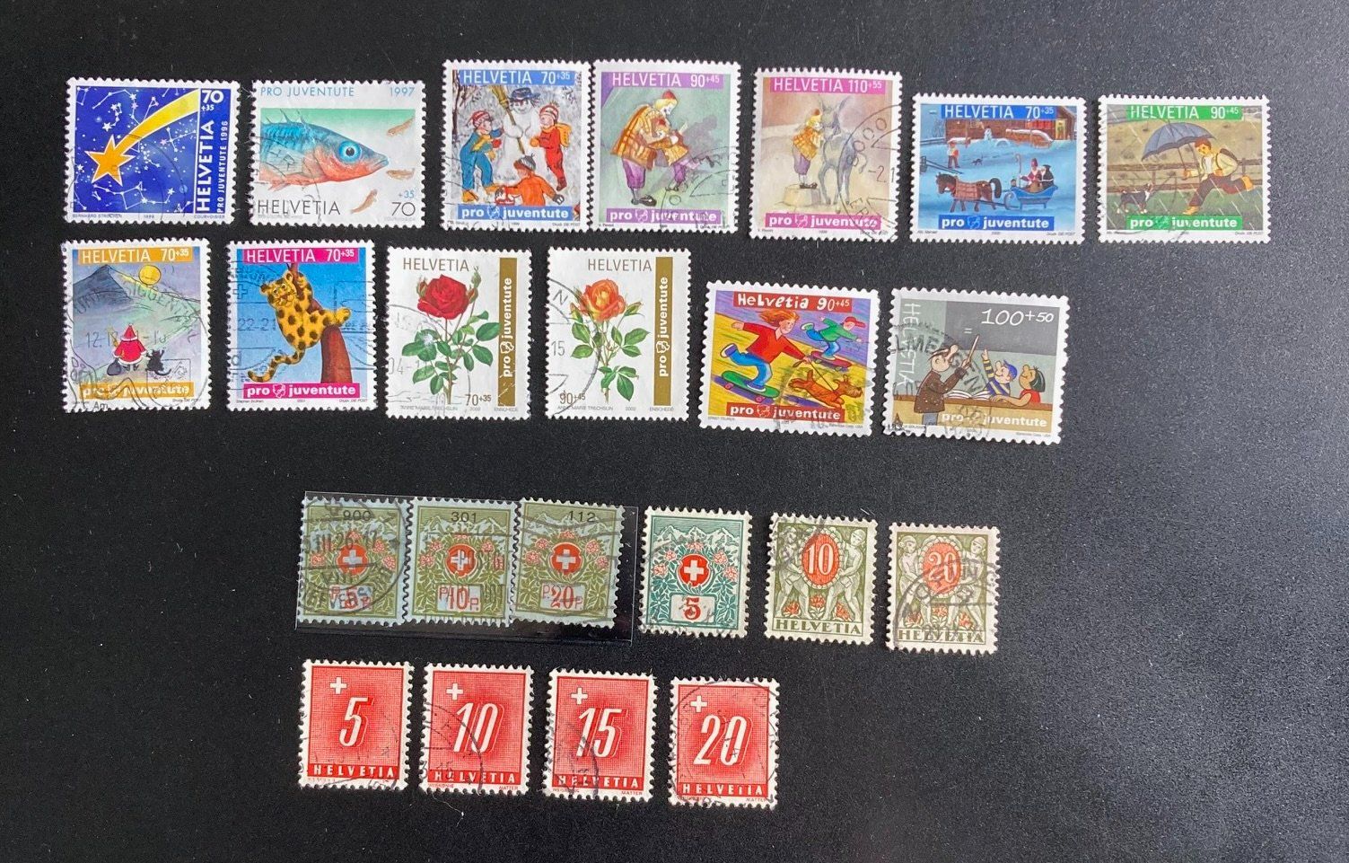 Tutti i francobolli: Schweiz, 500+ Briefmarken # – Usato da Hermetschwil-Staff venduto da sta_6fjv 8