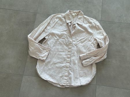 Used cotton and linen shirt H&M