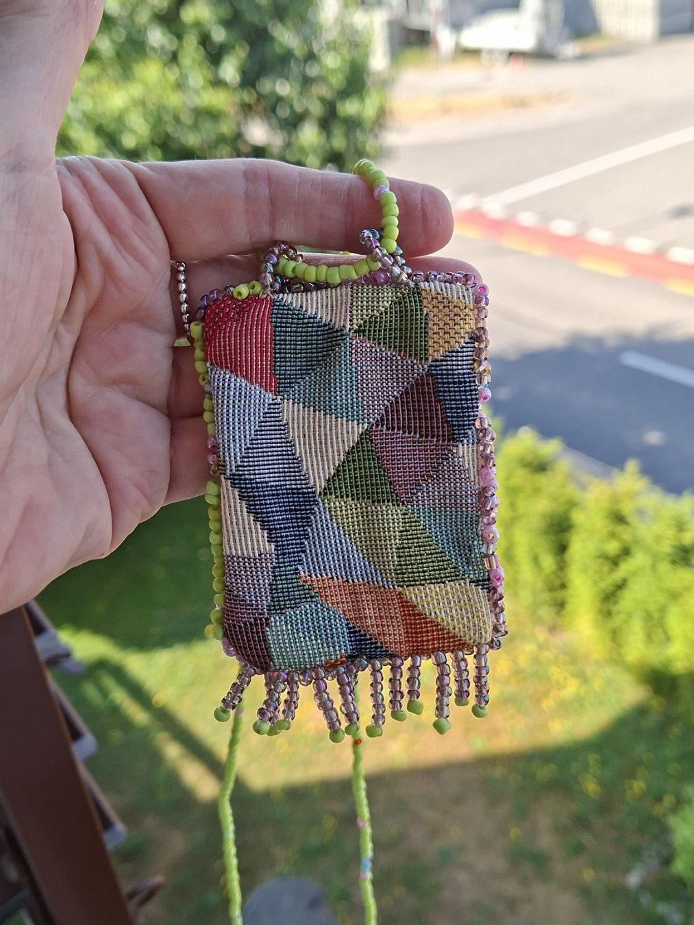 Ketten: Amulett Kette Kauri bestickt Glasperlen  – Neu (gemäss Beschreibung) aus Remetschwil von littleredboots 3