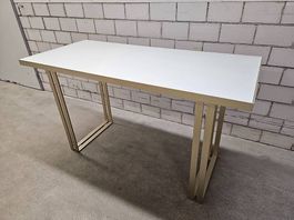 Wunderschöner Tisch oder Dekotisch aus Metall/Glas