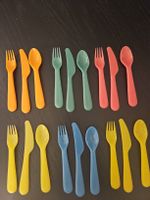 Plastic Cutlery Set multicolor (18pieces)