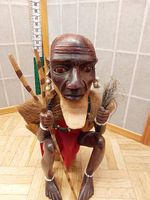 Holzstatue Afrikanischer Medizinmann