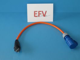 Strom Adapter Schuko zu CEE Camping Boot