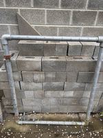 ***MASSIVES ZAUN TOR AUS METALL***MIT SEITENSTÜTZEN****