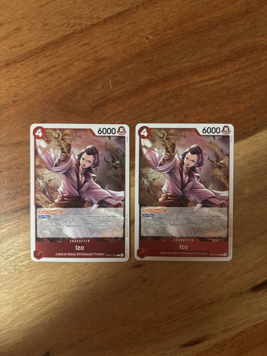 Bandai Sammelbilder & Trading cards: 2x One Piece Izo OP17-003 – Neu (gemäss Beschreibung) aus Winterthur von Antonytorsello