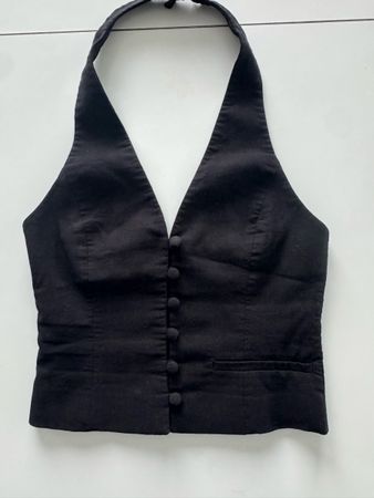 Zara Top schwarz Grösse XS gebraucht guter Zustand