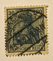Germania-Serie VIII, Deutsches Reich, Wz, schraffiert-30 Pf