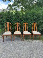 6 elegante Stilstühle im Barock-/Queen-Anne-Stil