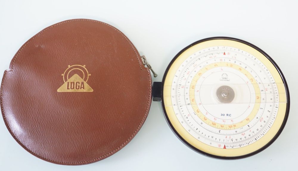 Alte Rechenscheibe - LOGA / USTER - mit Tasche | Kaufen auf Ricardo