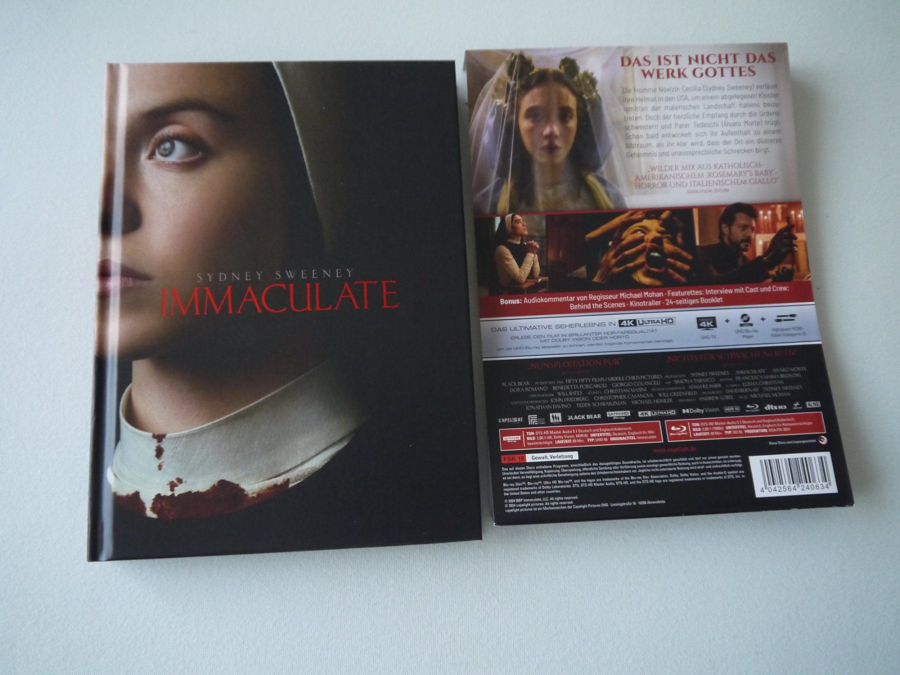 Tutti i DVDs: IMMACULATE 4K UHD+Blu Ray -Mediabook – Usato da Hagendorn venduto da Blaf 2