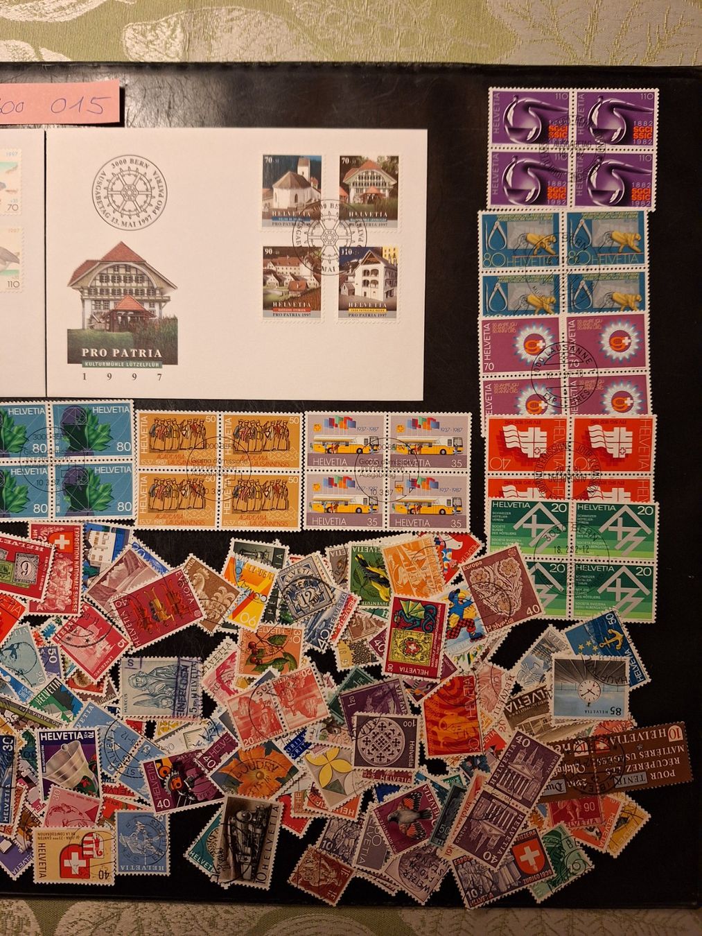 Alle Briefmarken: CH: 300 verschiedene gestempelte (015) – Gebraucht aus Genolier von Antoine30 2