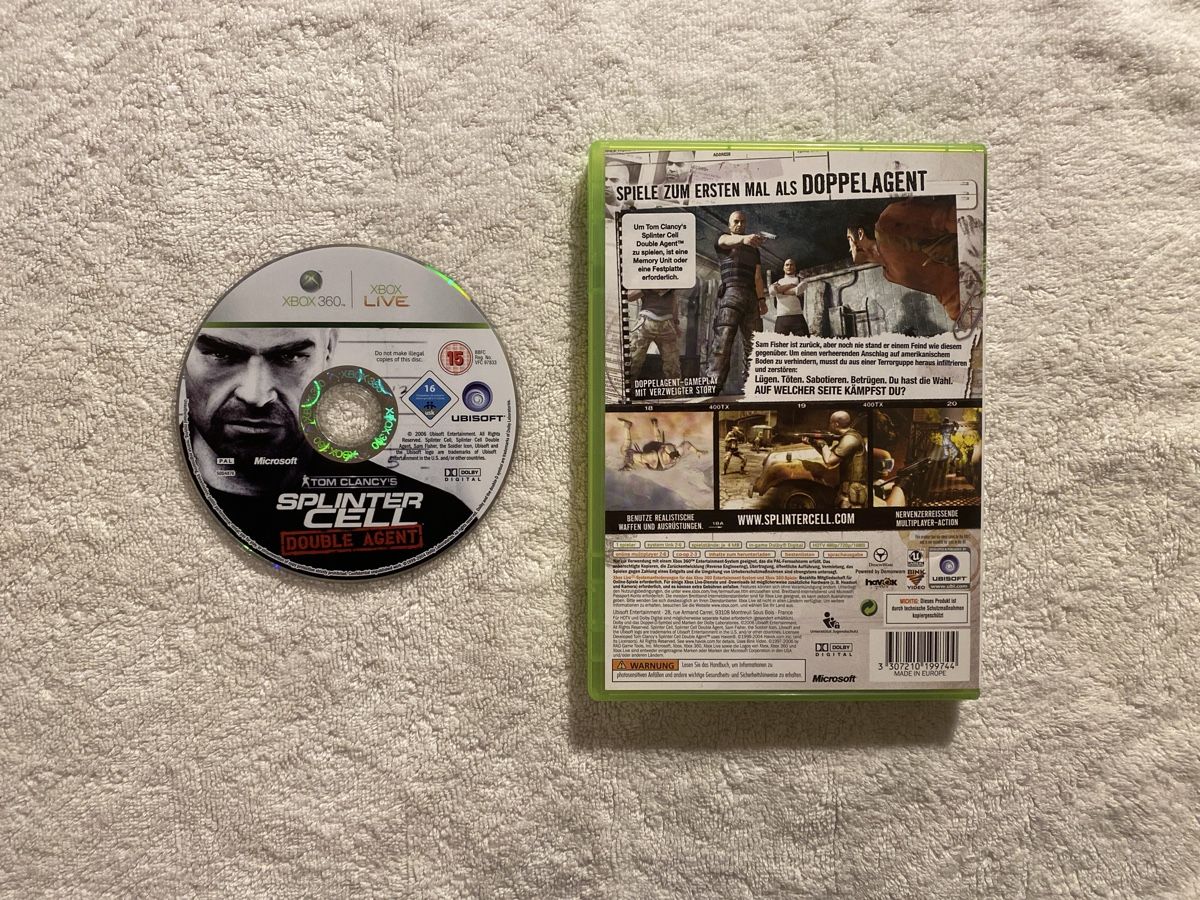 Microsoft Giochi: Tom Clancy’s Splinter Cell Double Agent XBOX 360 – Usato da Reichenbach i. K. venduto da Daniel840 1