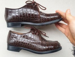 KONSTANTIN STARKE SCHNÜRER LEDER 37 SCHUHE BOOTS NP 290