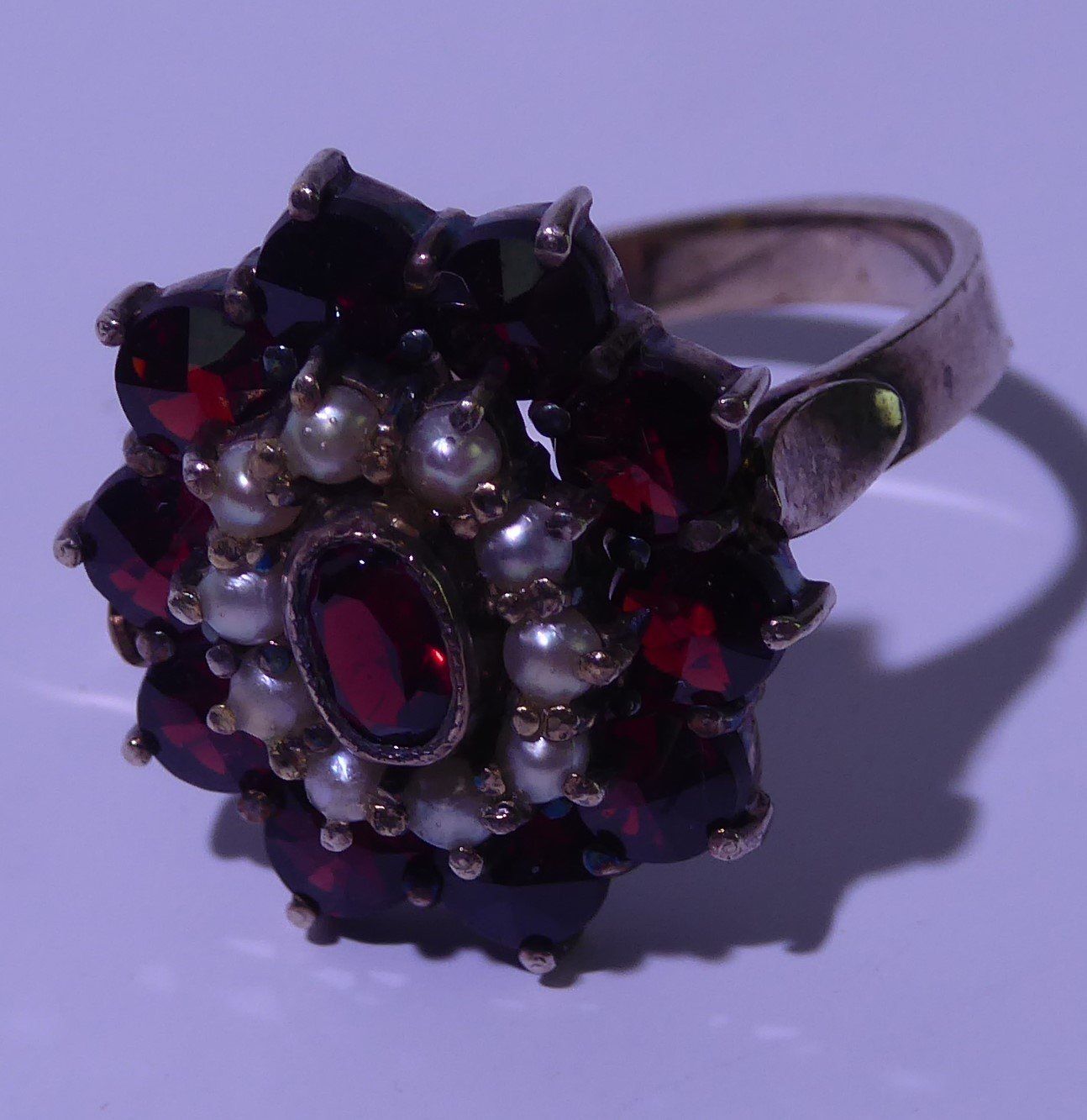 Bagues: Ring/Silber/Granat/Halbedelsteine – D'occasion à Bern par blaukreuz-brocki_BE