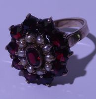 Ring/Silber/Granat/Halbedelsteine