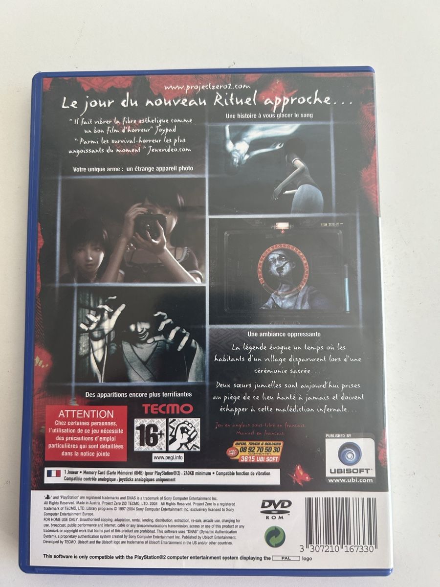 Jeux: Project Zero 2 FRA cib – D'occasion à Pully par PongDayOne 1