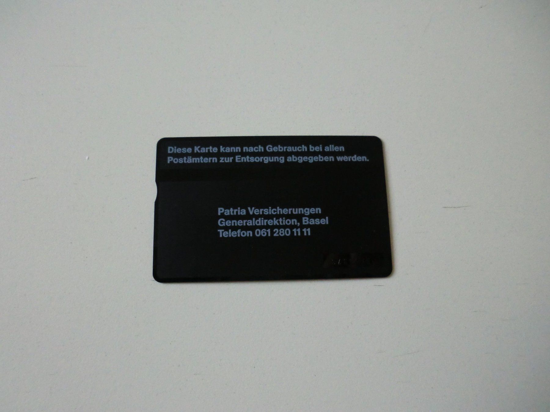 Cartes de téléphone: Patria Versicherung - ungebraucht – Neuf (Voir description) à Nürensdorf par Wini56 1