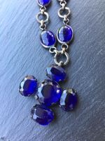 Collier en laiton foncé et verre
