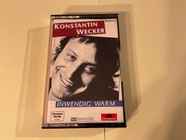 Konstantin Wecker - Inwendig Warm - Musikkassette, Top!