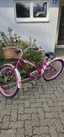 Bicicletta cruiser donna rosa con cestino usato buono