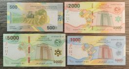 Central African States 500/5000 Frs UNC