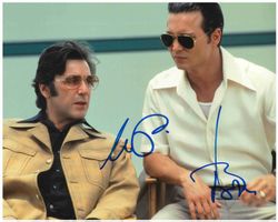 AL PACINO & JOHNNY DEPP - signiertes Grossfoto (20x25cm) COA