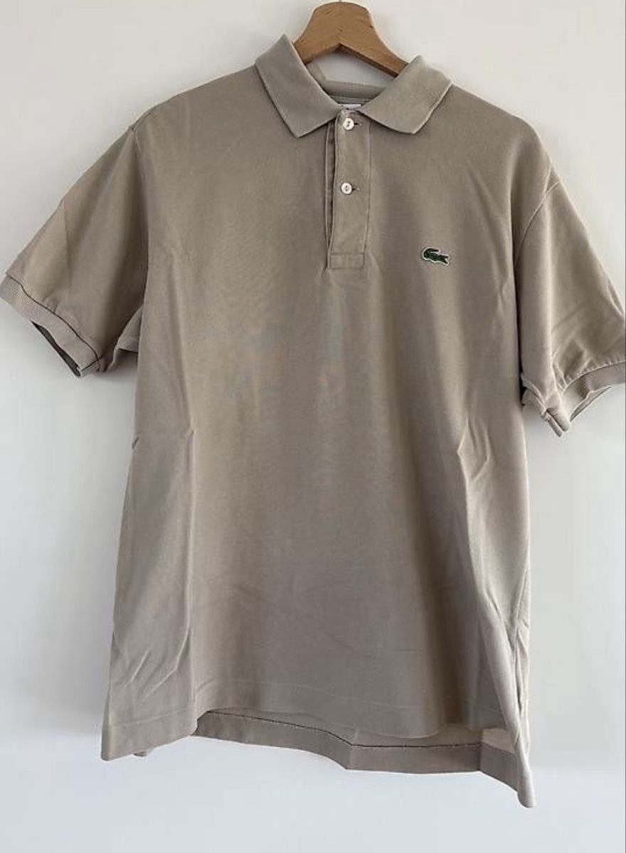 Lacoste Magliette Polo: Vintage Lacoste Polo beige 5/L – Usato da Basel venduto da mein__flohmi